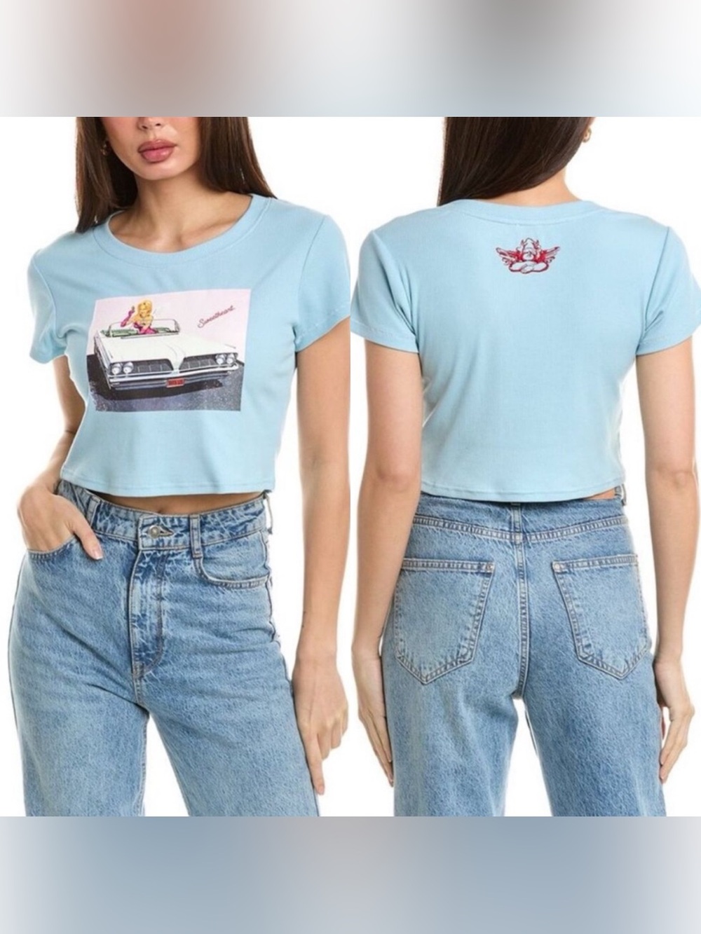 Boys Lie Fare Enough Cropped Sweetheart Baby Tee XS